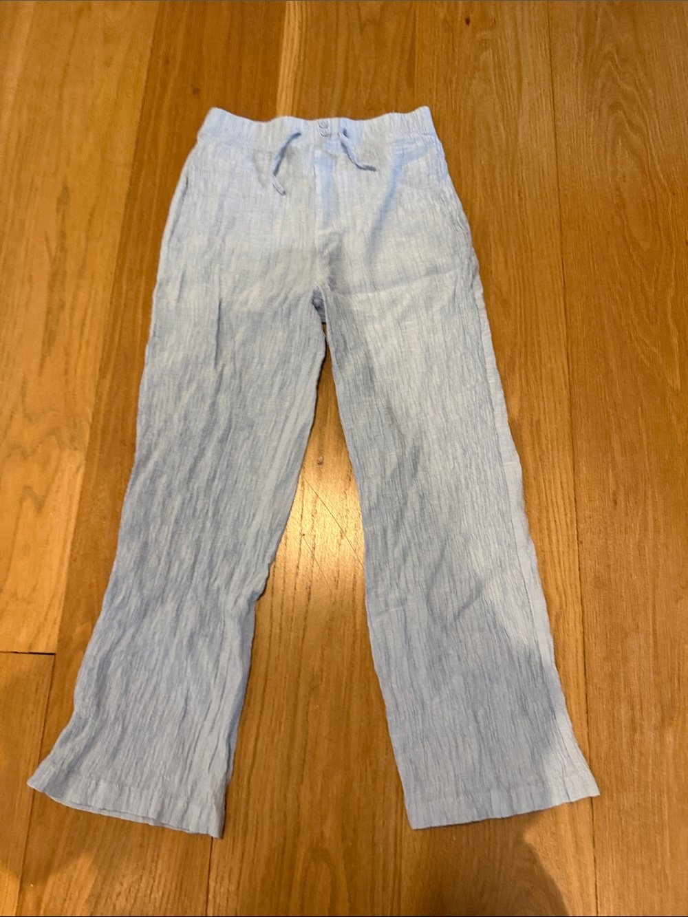Zara Pale Blue Kids Casual Drawstring Pants